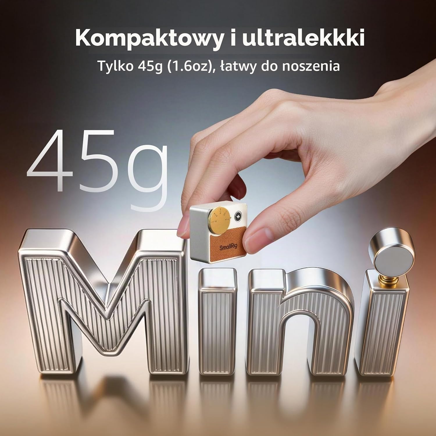 Detalle 1 de SMALLRIG RS-R20 5882 – miniaturowa lampa błyskowa, 5 poziomów mocy