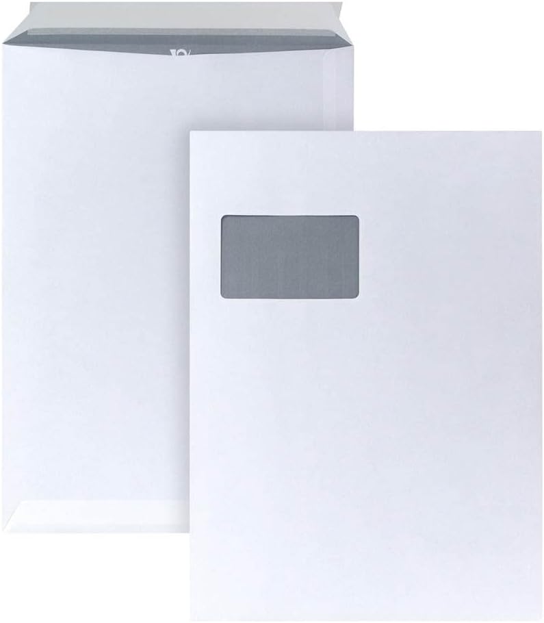 Thumbnail 5 de POSTHORN C4-fraktpåsar i vitt papper, 120 g/m², självhäftande utan fönster