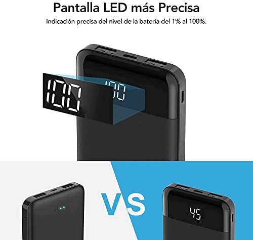 Thumbnail 7 de Bateria Externa Charmast 10400 mAh con USB‑C, LED y 3 salidas: carga segura y monitorizada