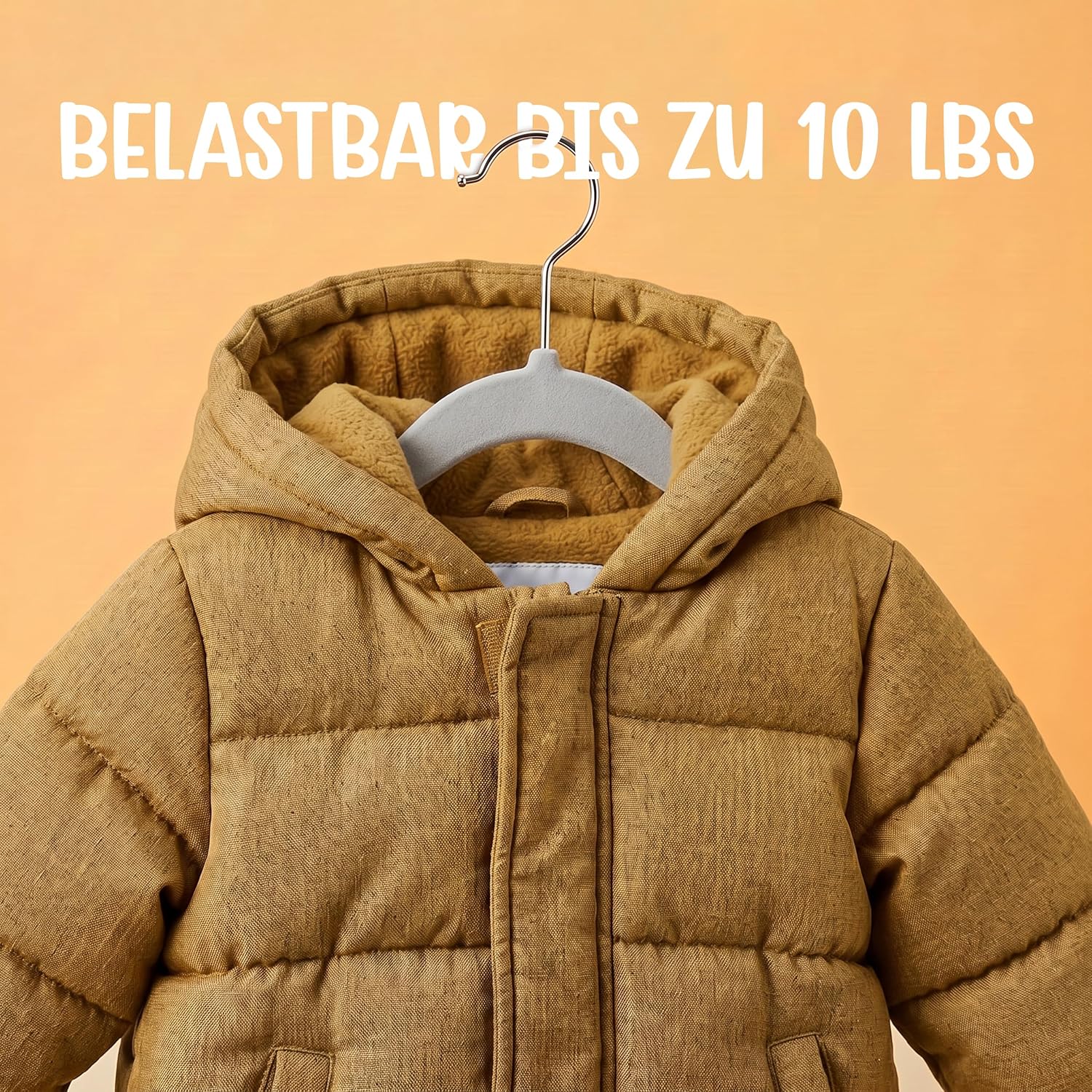 Detalle de Utopia Home Kinder-Kleiderbügel 50 Stück, 27,9 cm