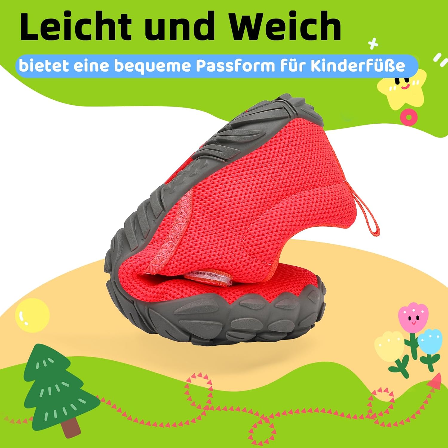 Detalle de SAGUARO Kinder Barfußschuhe Leicht rutschfest Traillaufschuhe Gr. 24-36