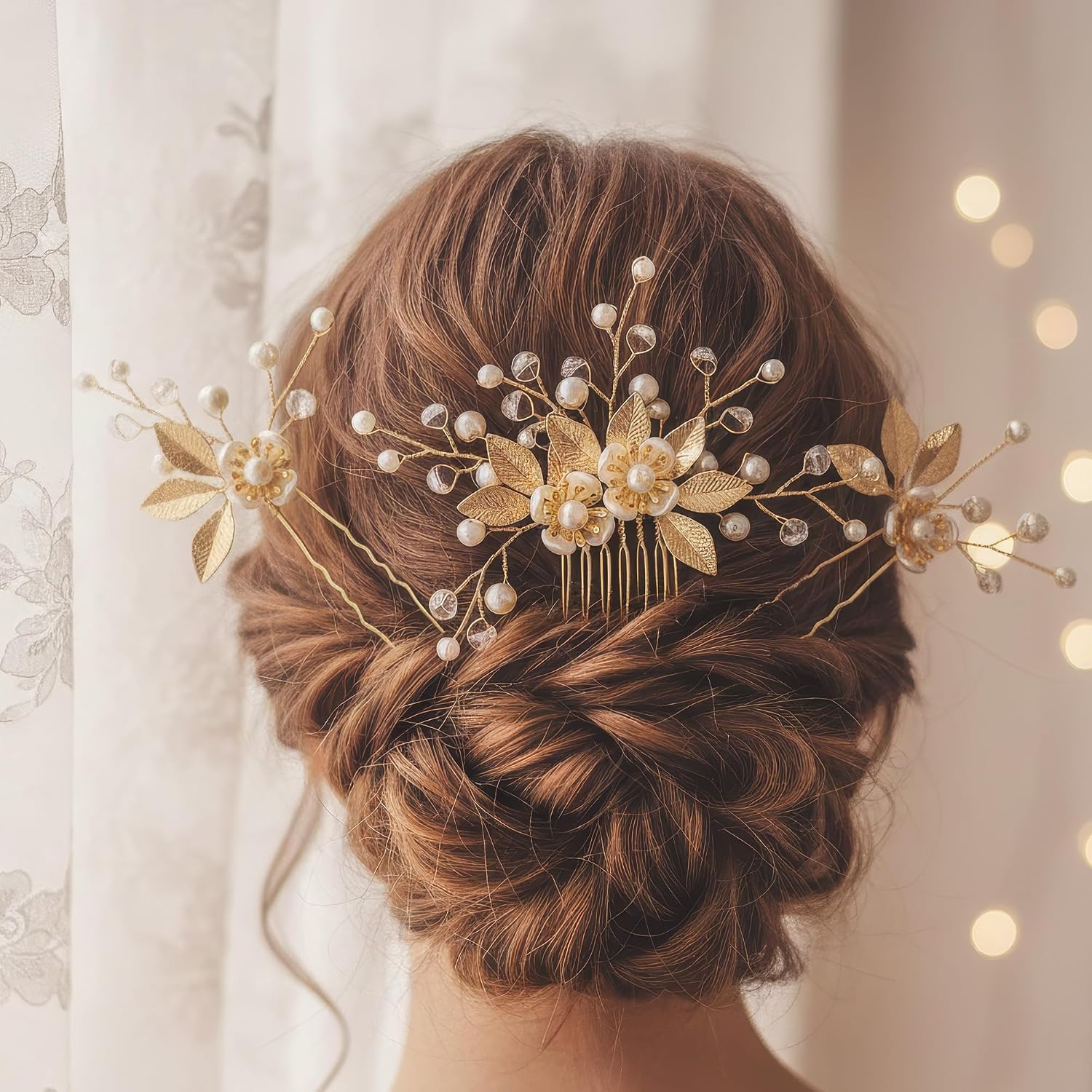 Thumbnail 5 de Chiorgone bridal hair accessories set, 5-piece