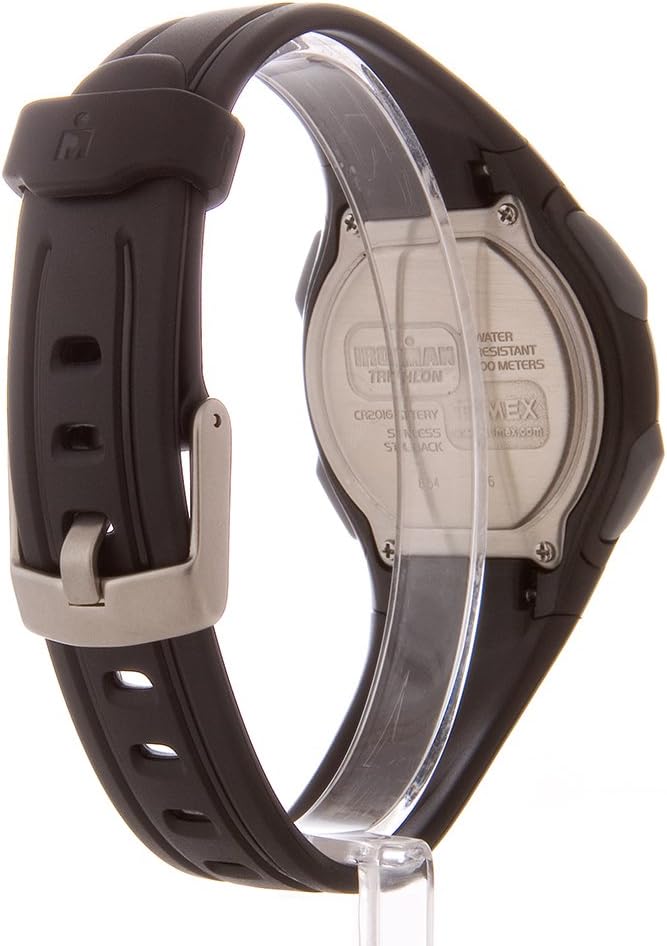 Detalle de Timex Ironman T5K608 Digitaluhr für Herren – 39 mm, Schwarz, Kunststoff-Armband