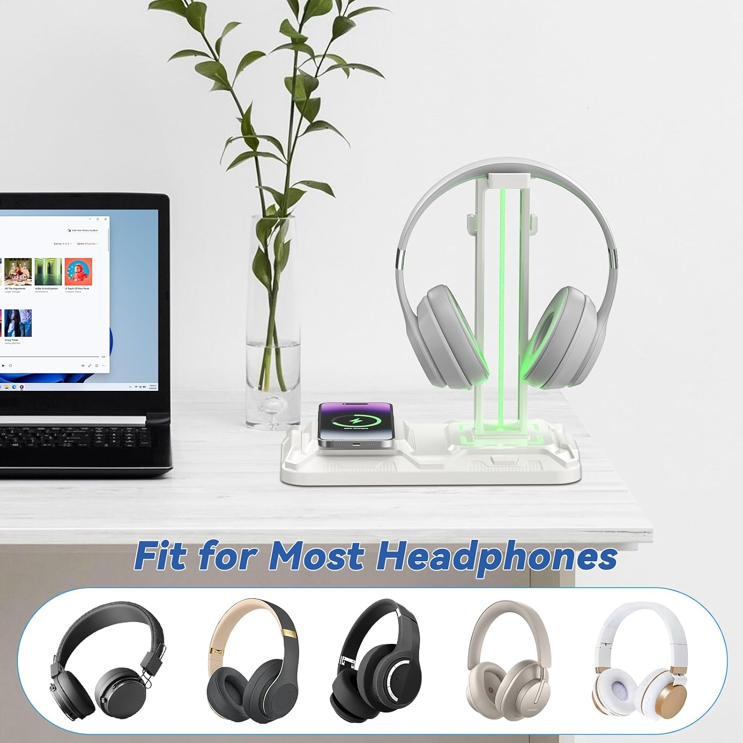 Thumbnail 4 de Gaming Headset Halterung mit Wireless Laden