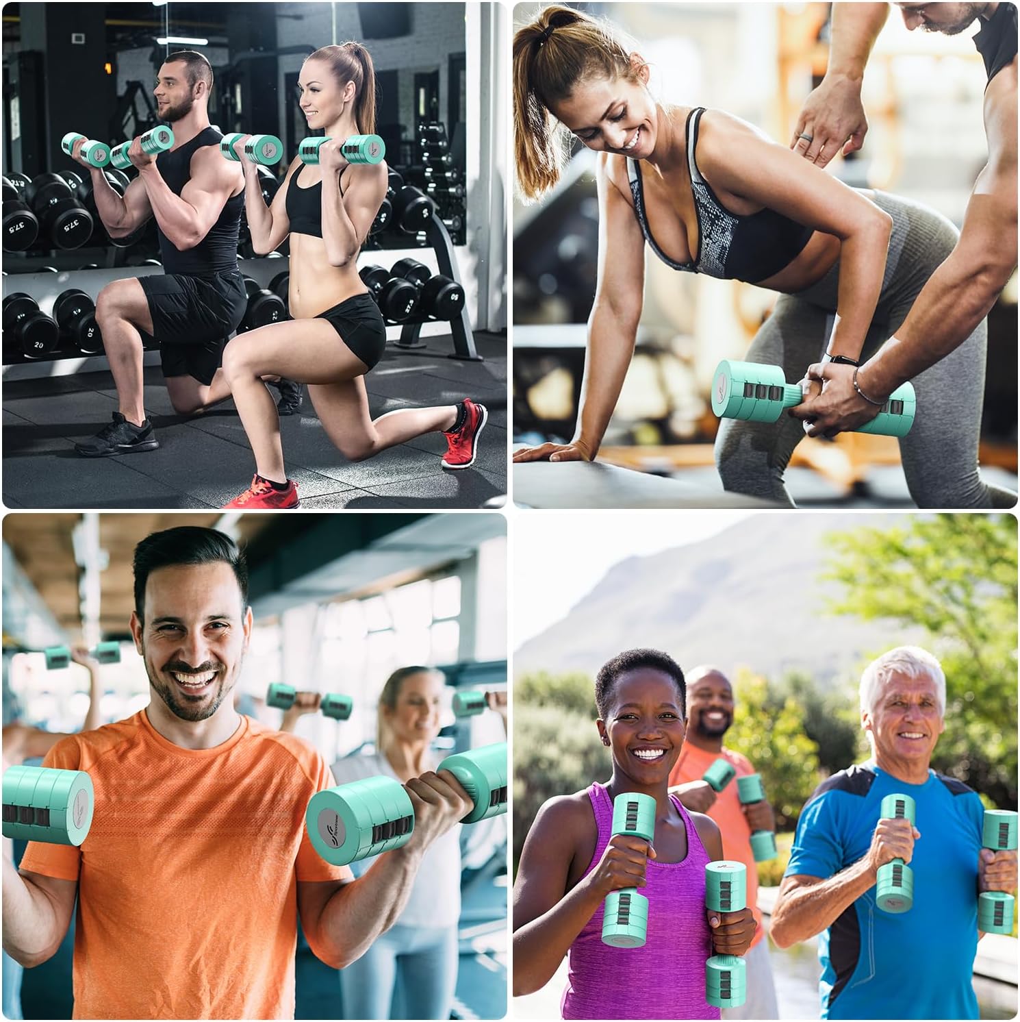 Thumbnail 5 de Sportneer verstellbares Kurzhantel-Set (4-in-1) – 2er Set 1–2,5 kg pro Hantel