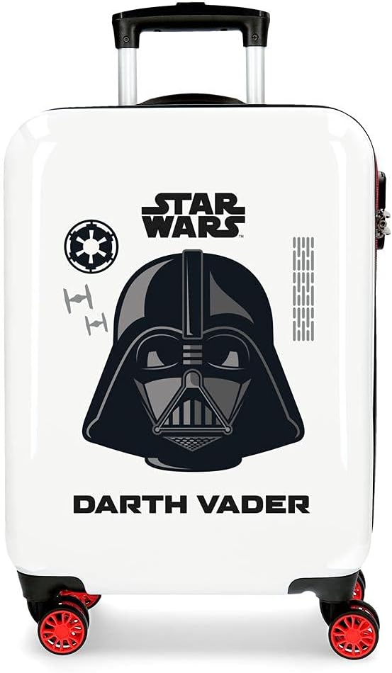 Detalle de Star Wars Darth Vader Valigia da cabina bianca 38 x 55 x 20 cm – ABS rigida, chiusura a combinazione, 34 L