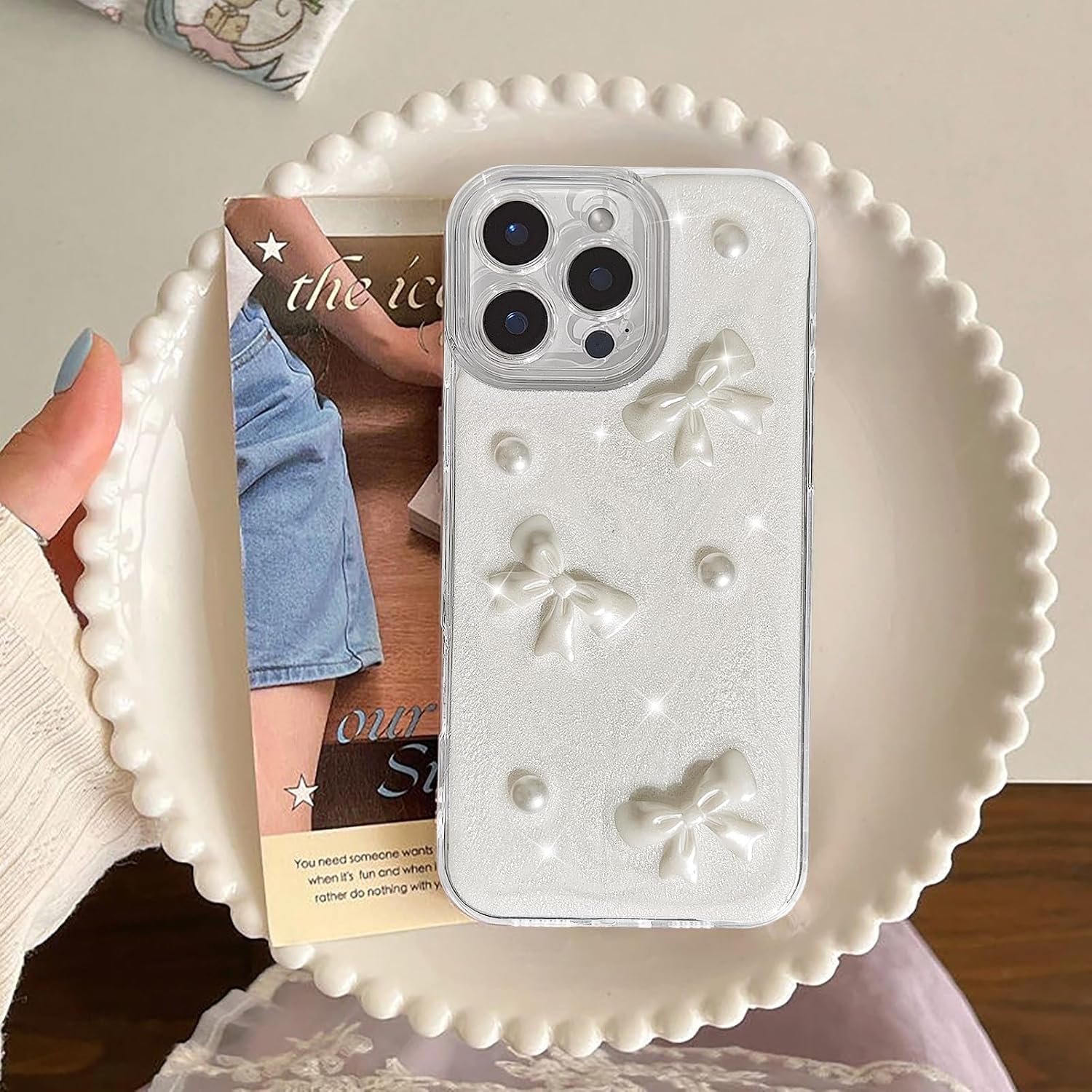 Thumbnail 5 de xoniery iPhone 16 Pro Max Bowknot Case