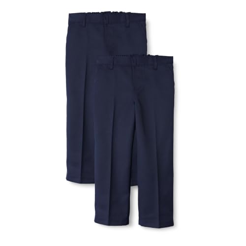 Detalle de Amazon Essentials Boys' School Uniform Trousers (Pack of 2) – Navy, 4-5 Years