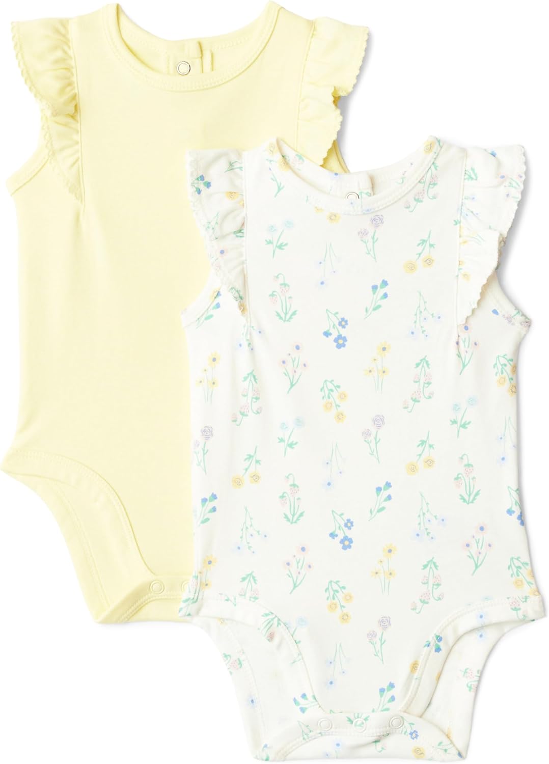 Thumbnail 6 de Lot de 2 bodies bébé fille en coton Amazon Essentials x Sofia Grainge : manches volantées et détails brodés