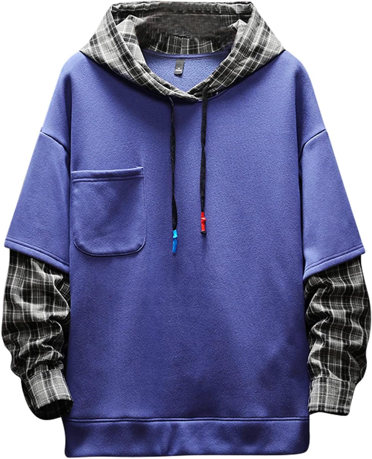 Detalle de Moshtashio Kapuzenpullover für Herren Patchwork Hoodie mit Kapuze