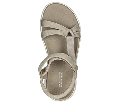 Detalle de Skechers Women's On-The-Go Flex Sublime Sandals – Taupe, UK 5