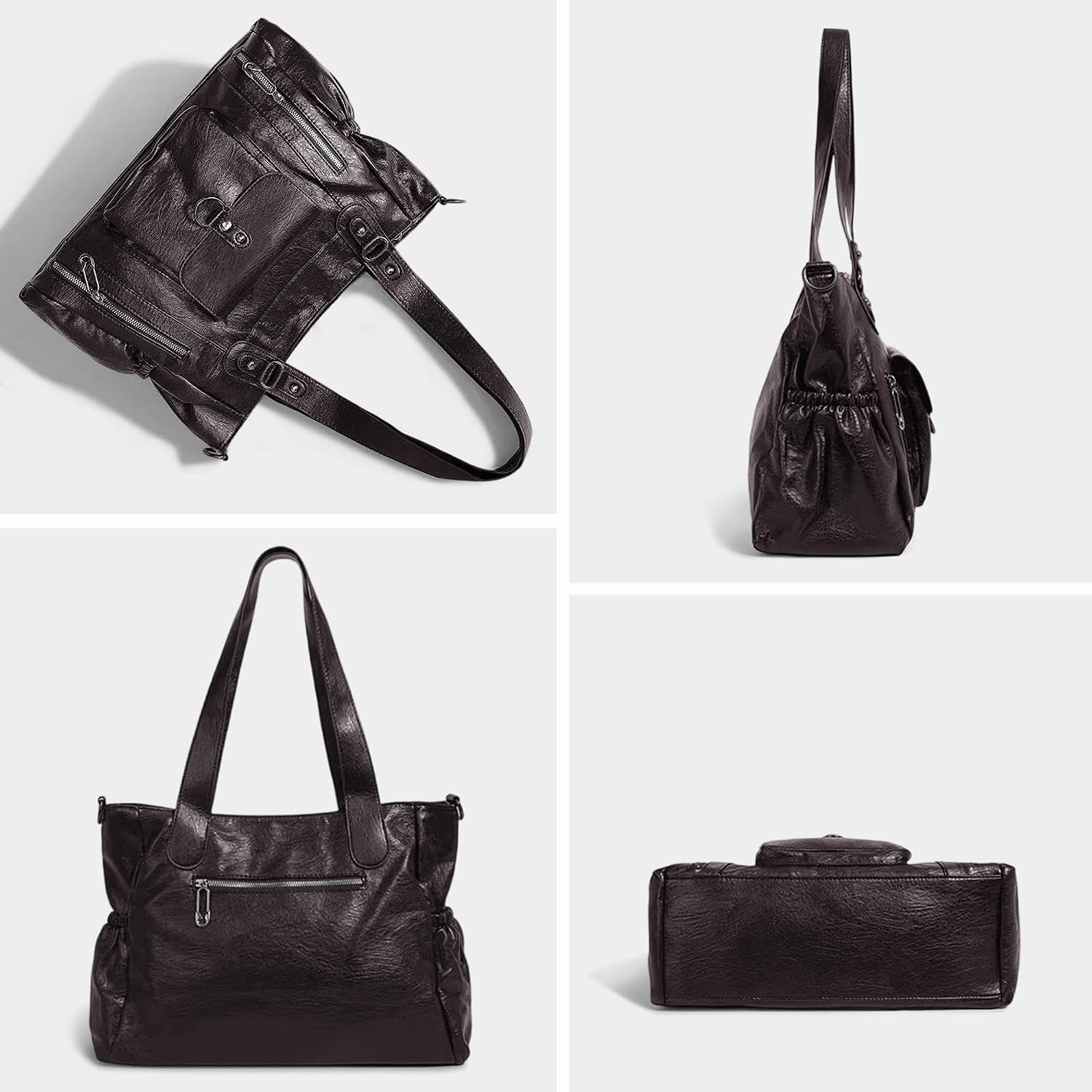 Thumbnail 6 de Gluckstar sac cabas PU imperméable 38×13×29 cm