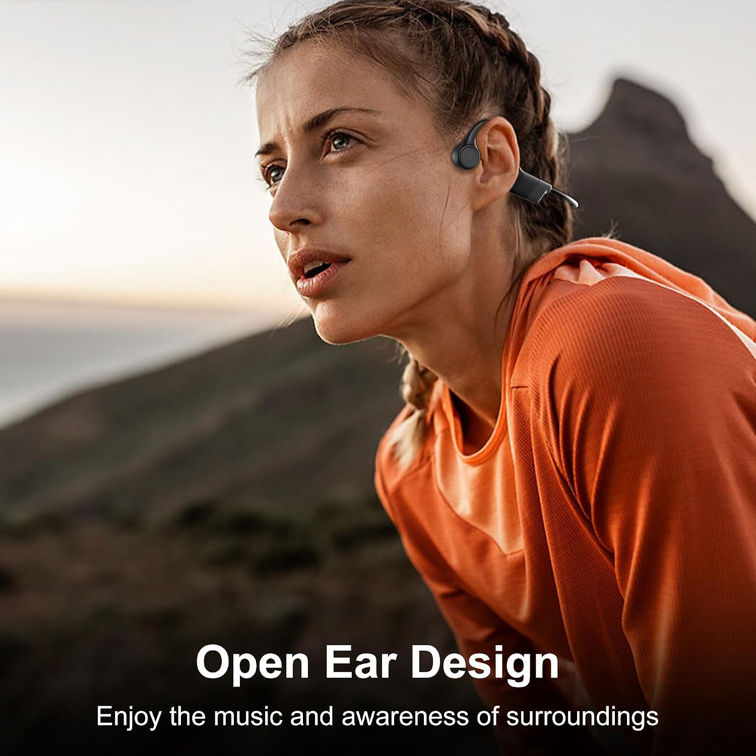 Detalle de Uear Bone Conduction Headphones, Bluetooth 5.3