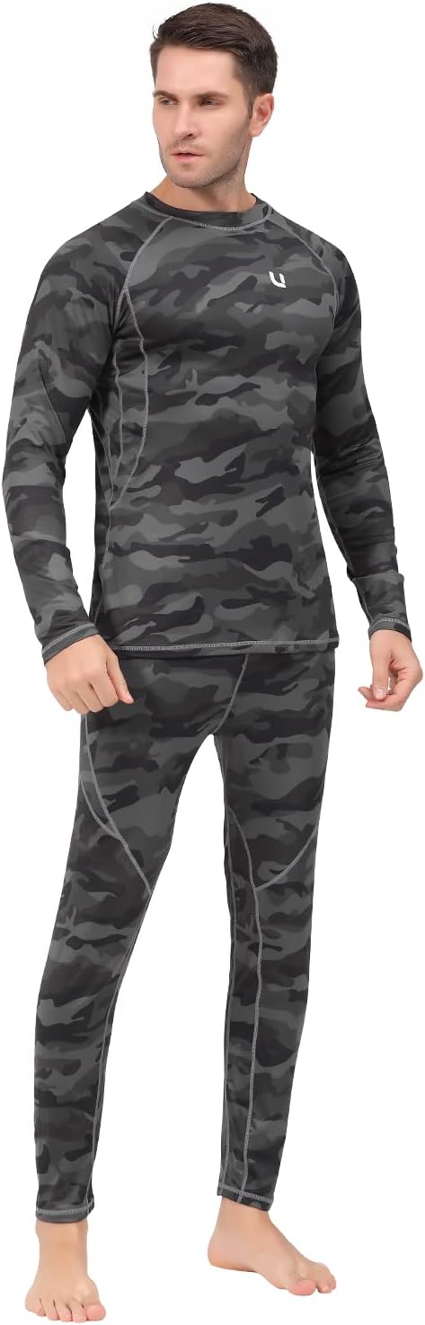 Thumbnail 5 de UNIQUEBELLA Mens Thermal Underwear Set fleece-lined base layer