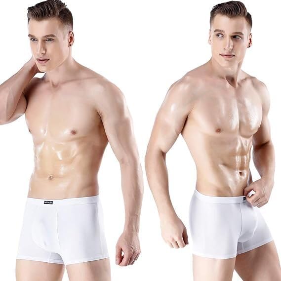 Detalle 2 de wirarpa Men's Breathable Modal Trunks Covered Band Multipack 🩲