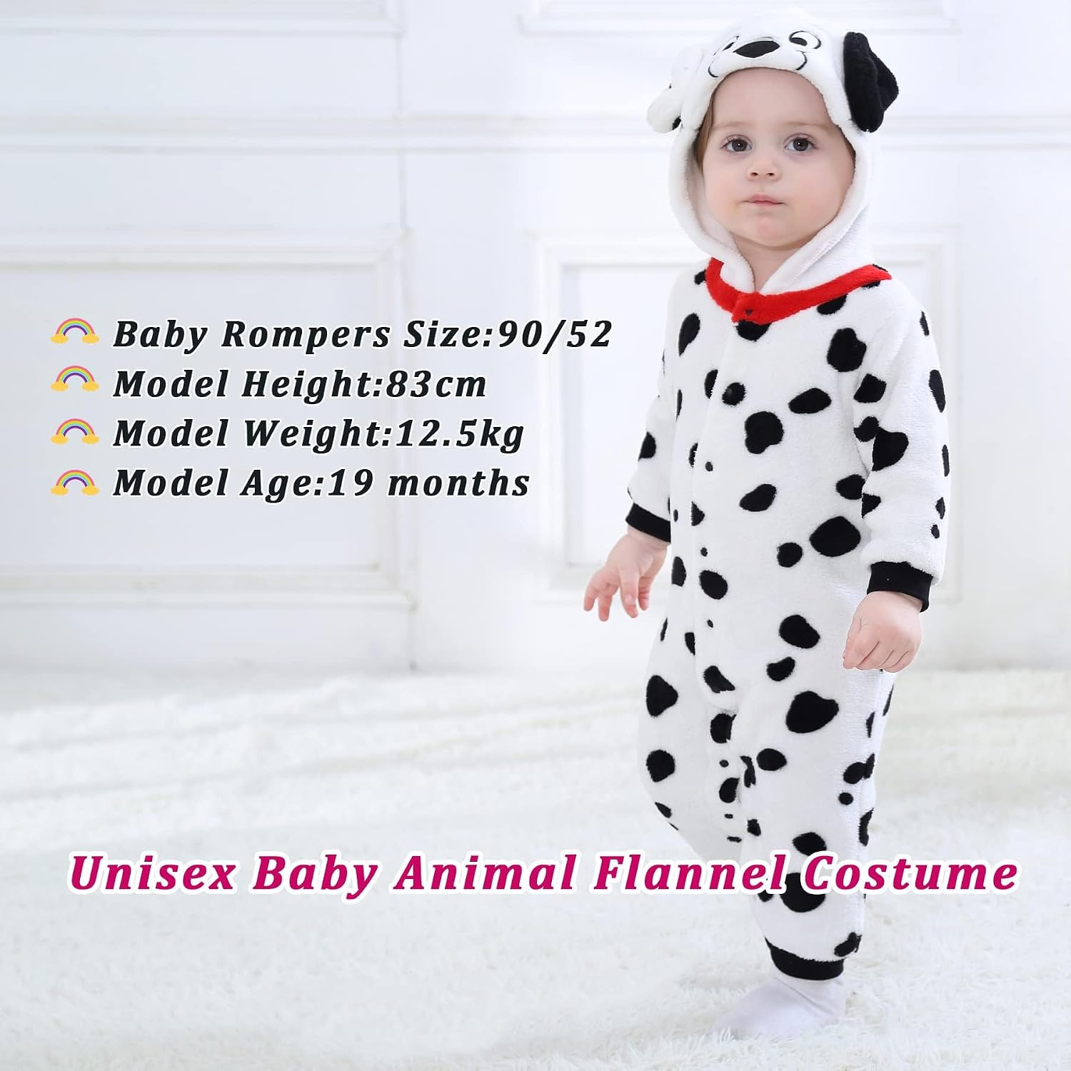Detalle 2 de TONWHAR Animal Romper in Fleece