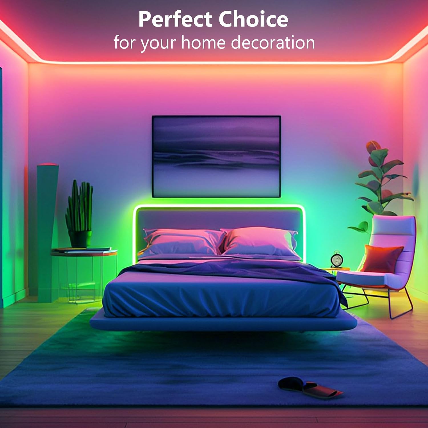 Thumbnail 6 de Realky LED Strip 30 m (2×15 m) – RGB Smart-Lichtleiste mit Bluetooth, App & IR-Fernbedienung