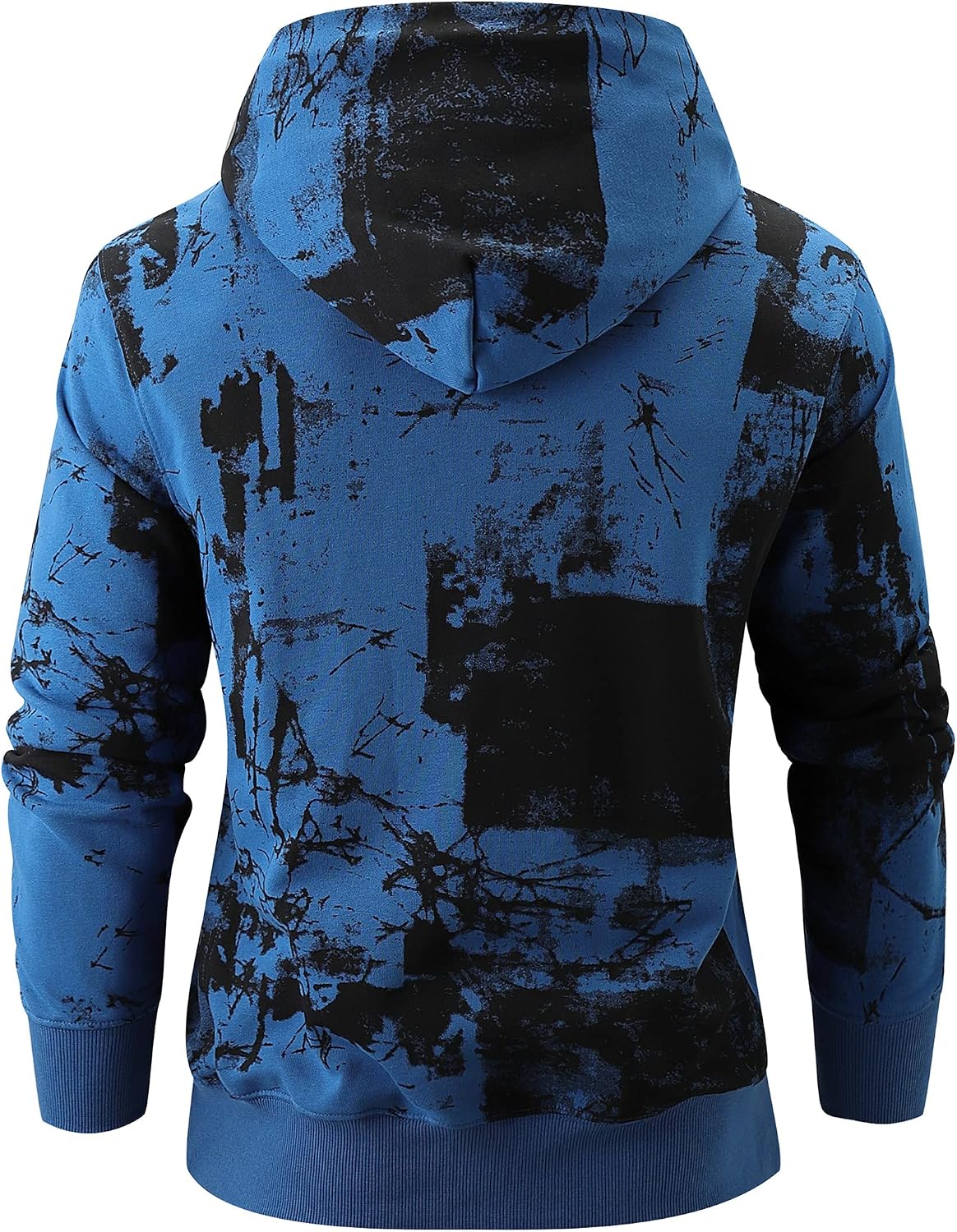 Detalle de YINGDA Herren Hoodie mit Langärmel und versteckter Tasche – Sport-Sweater für Alltag & Reisen