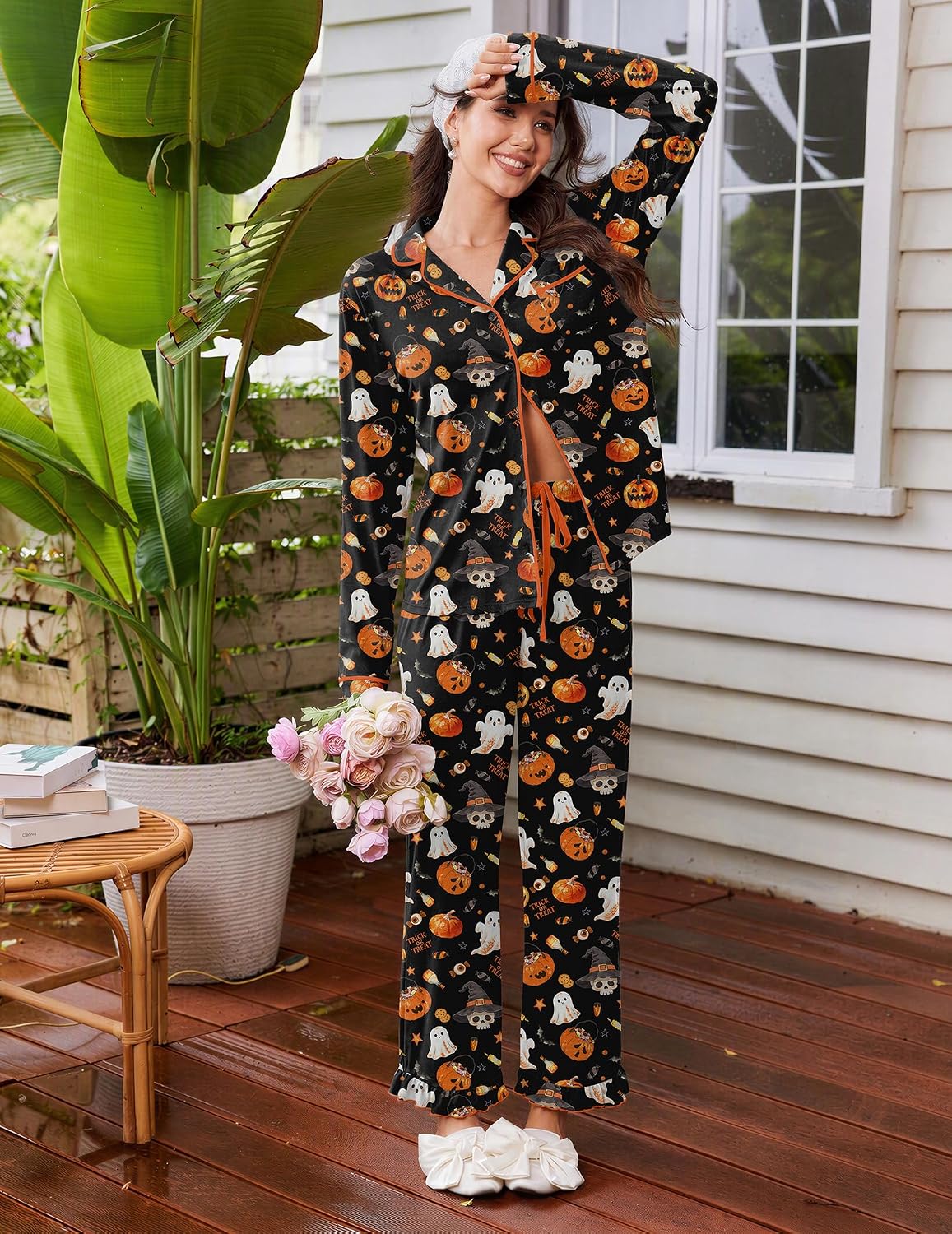 Detalle de Ekouaer Women's Pajama Set