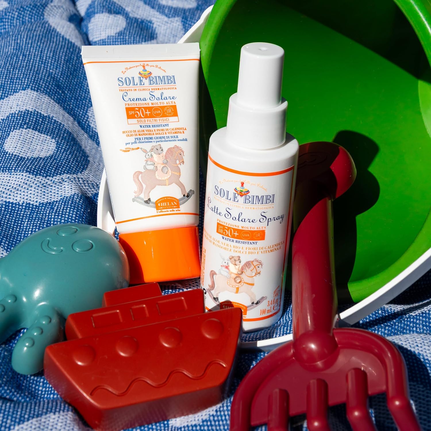 Detalle de Helan Sole Bimbi SPF50+ Fluide Spray Enfants et Bébés – Hydratant et Protecteur, 100 ml