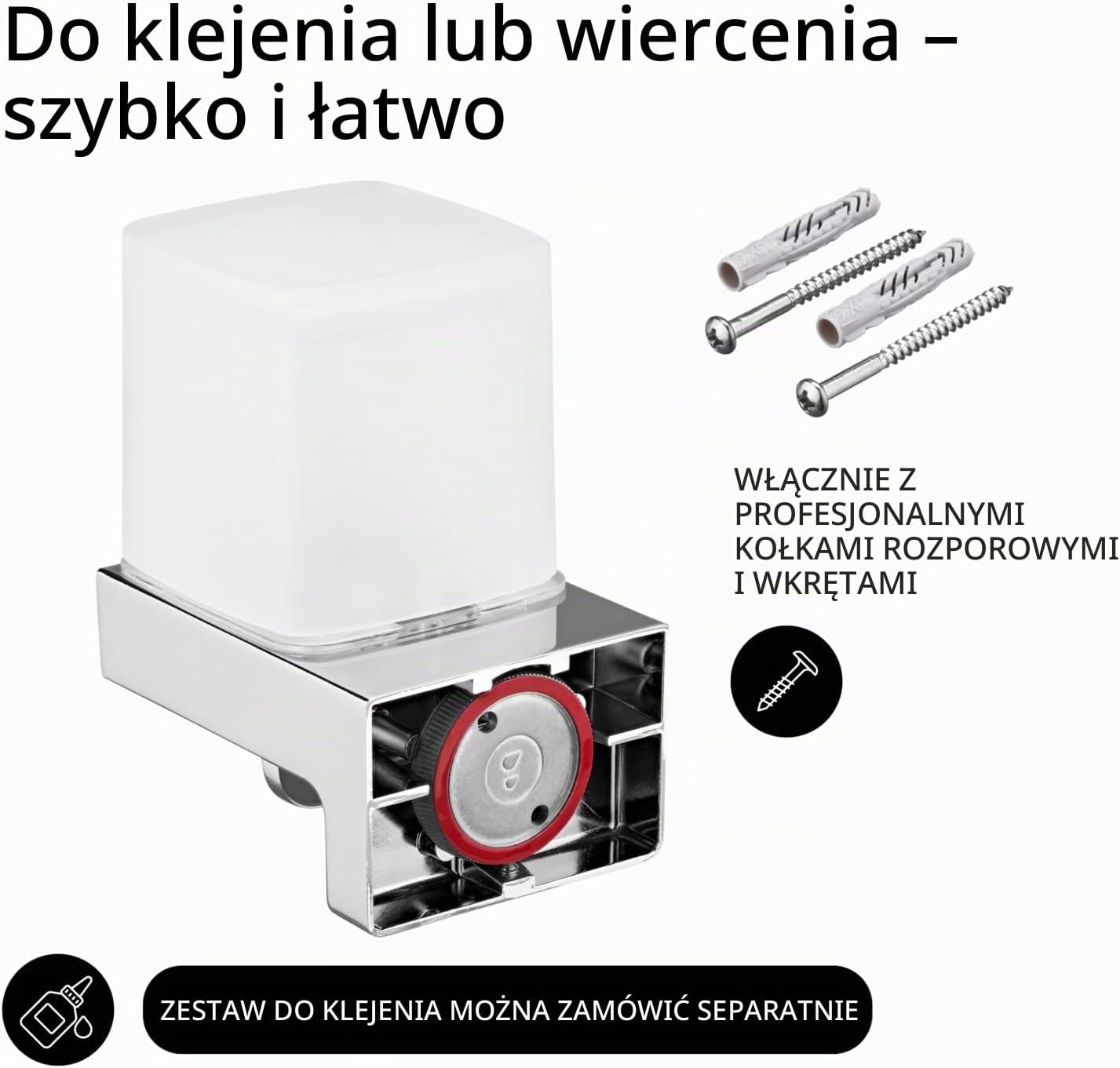 Detalle 2 de EMCO CUE – ścienny dozownik mydła, chrom, 155 ml, obsługa jedną ręką
