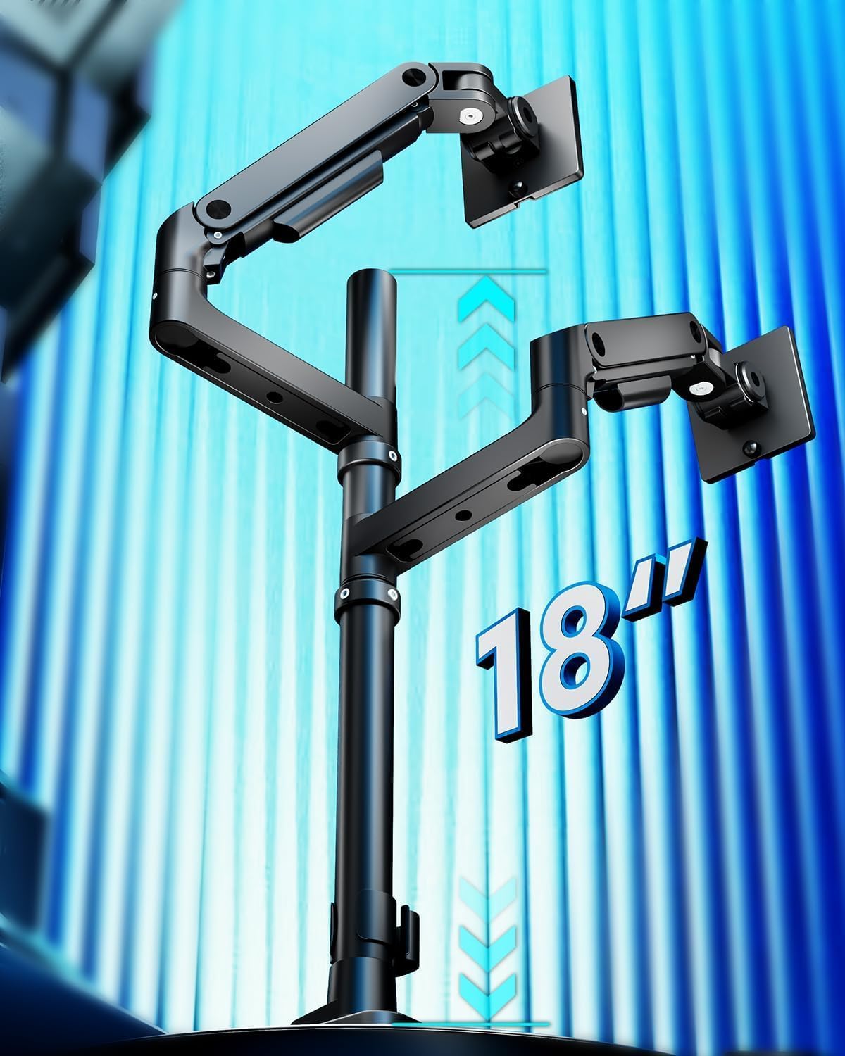 Detalle de ARES WING Dual Monitor Stand 49"
