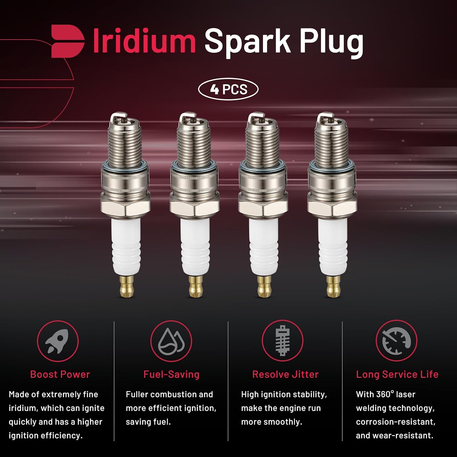Detalle 1 de BDFHYK BR8ES Spark Plugs