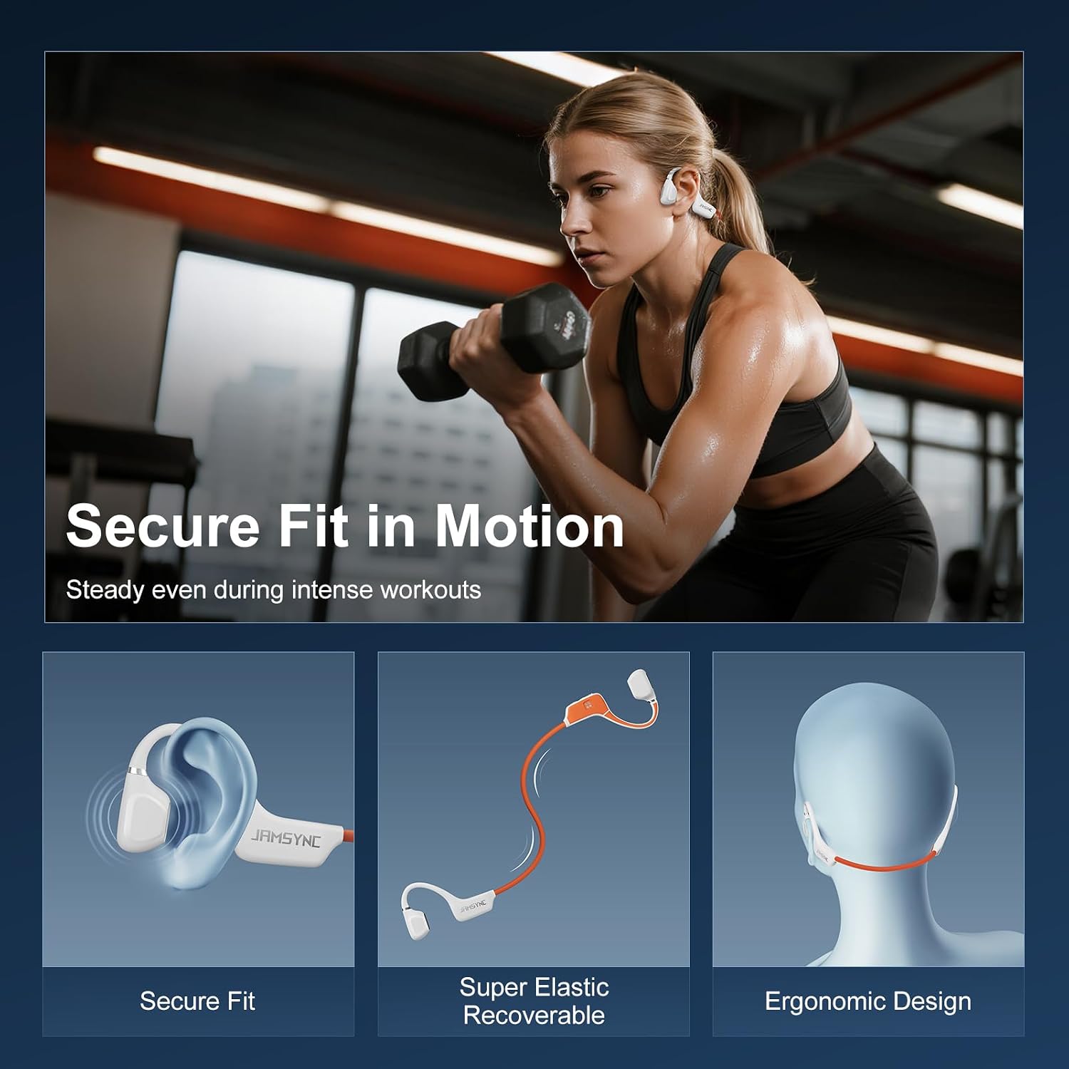 Thumbnail 5 de Open-Ear Headphones with Bluetooth 5.4