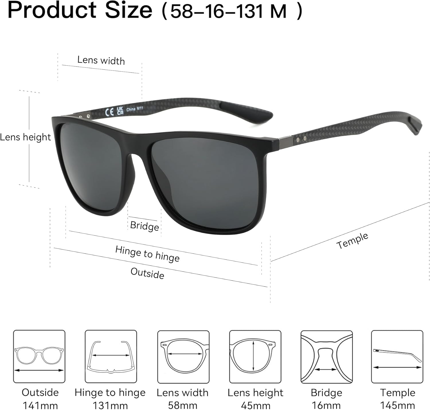 Thumbnail 4 de ZENOTTIC Gafas de sol polarizadas 20 g ultraligeras