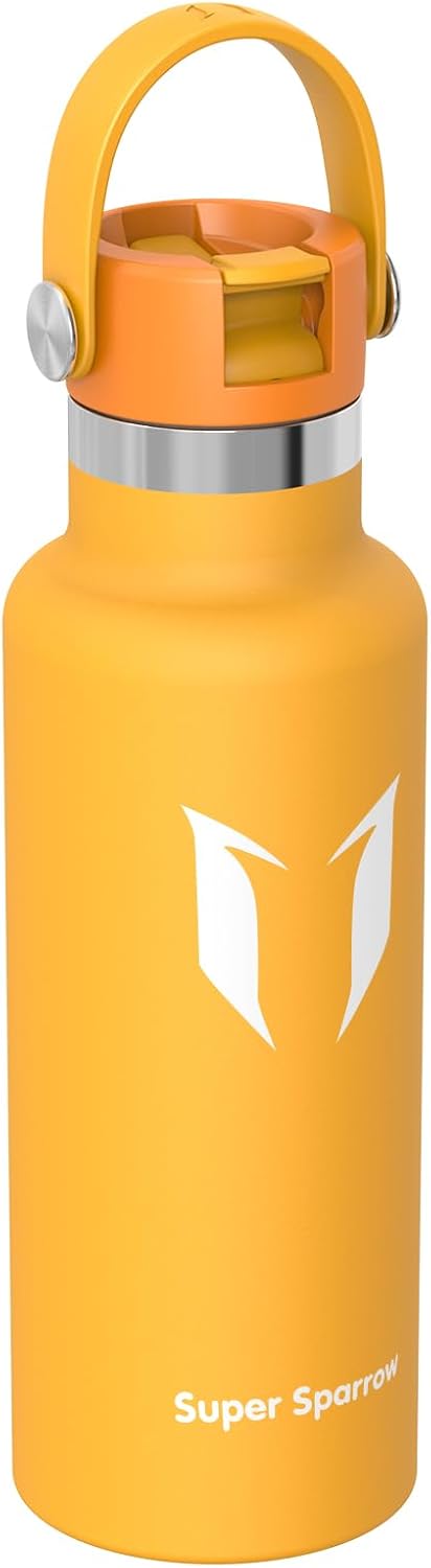 Thumbnail 1 de Borraccia Termica Super Sparrow in Acciaio Inox 350 ml – 1,2 L, BPA Free, manico ergonomico e tappo con cannuccia