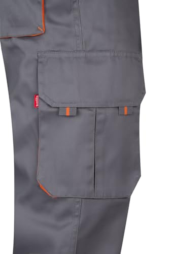 Detalle de Pantalón bicolor multibolsillos VELILLA 103004 Gris y Naranja (talla 46)
