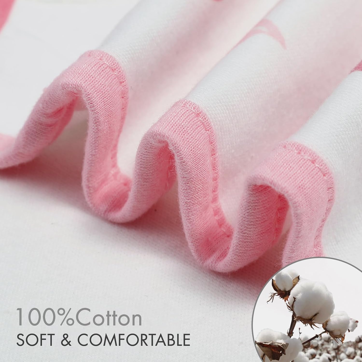 Thumbnail 3 de GLLQUEN BABY Baby Swaddle Wraps (0–3 Months) – 3 Pack Organic Cotton Swaddling Blankets, Oeko‑tex100, Flower design