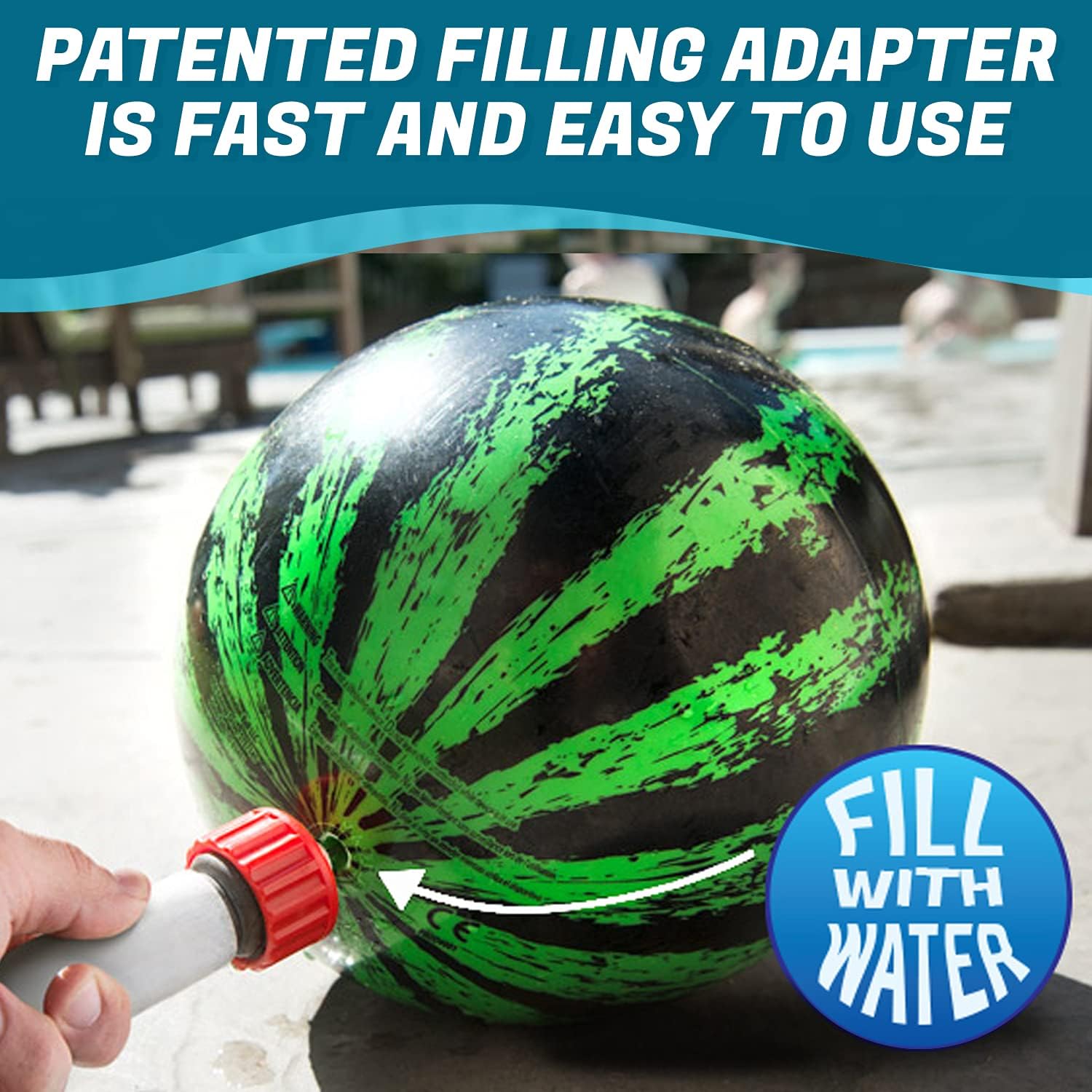 Thumbnail 5 de Watermelon Ball Pool Toys for Adults and Family (2-Pack) for Pool, Beach & Backyard Water Games