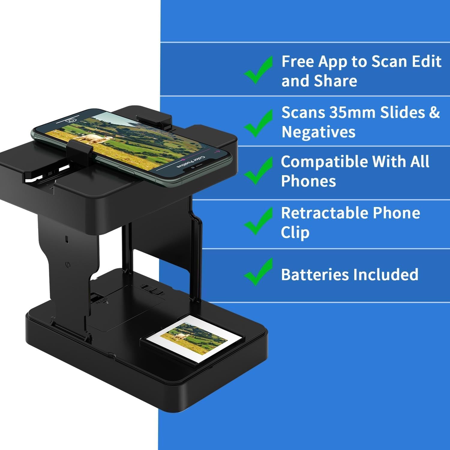 Thumbnail 6 de DigitConvert Slide Viewer Mobile Film Scanner 35mm