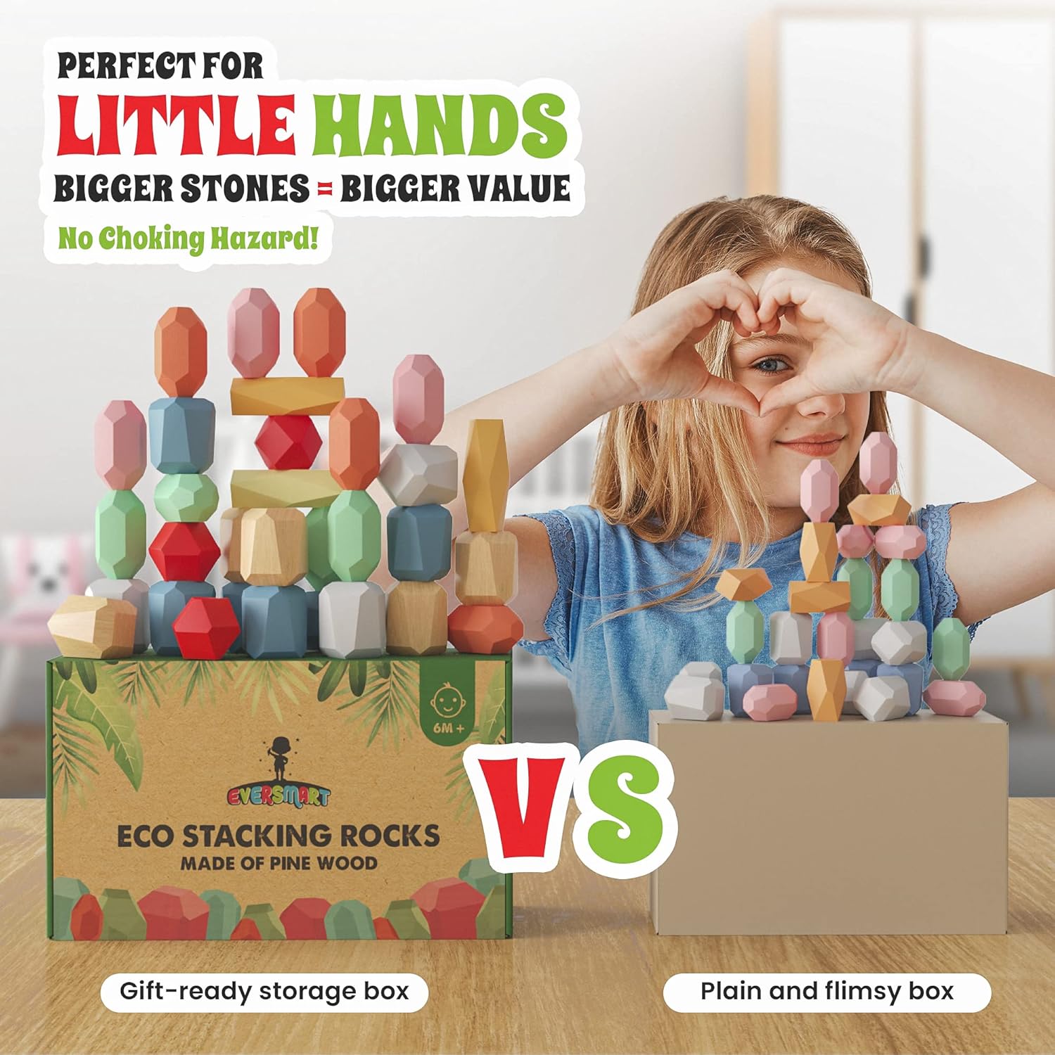 Thumbnail 4 de EVERSMART 36 Wooden Stacking Blocks
