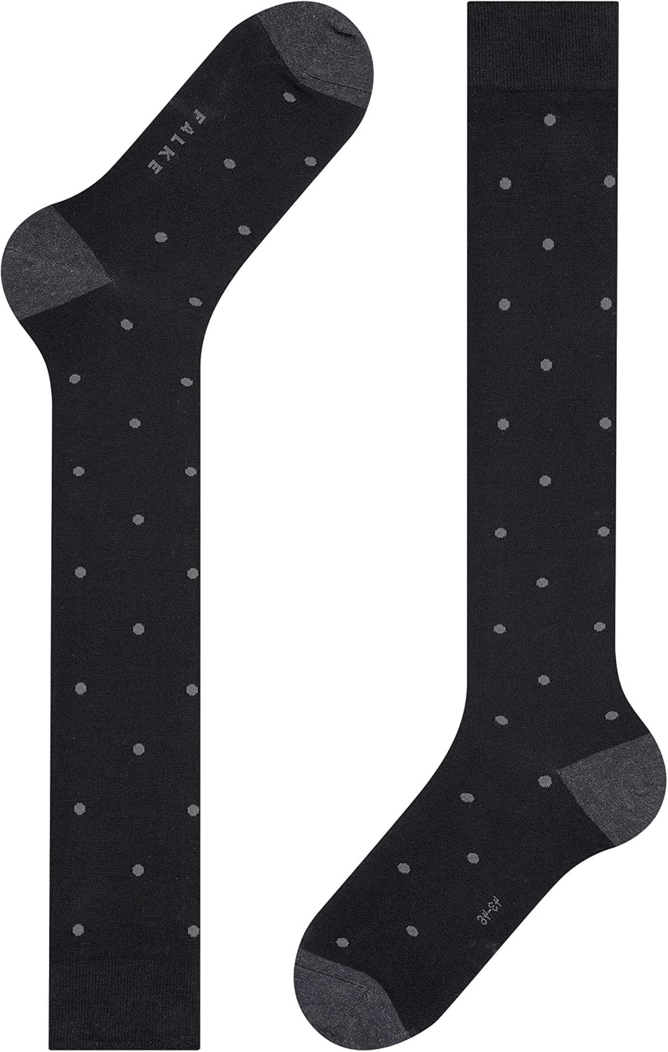 Detalle 2 de FALKE Men's Dot Knee-High Socks – Breathable Mercerised Cotton with Reinforced Comfort