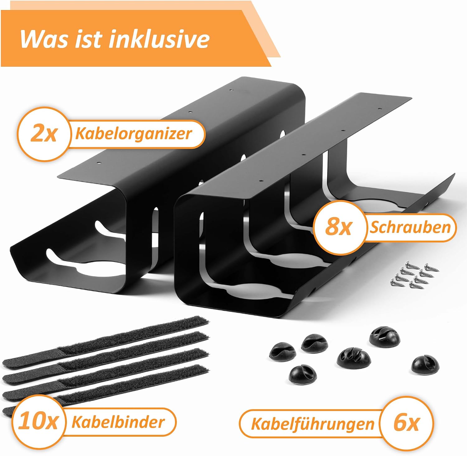 Thumbnail 3 de Stilemo® Kabelkanal Schreibtisch 43x12x10 cm