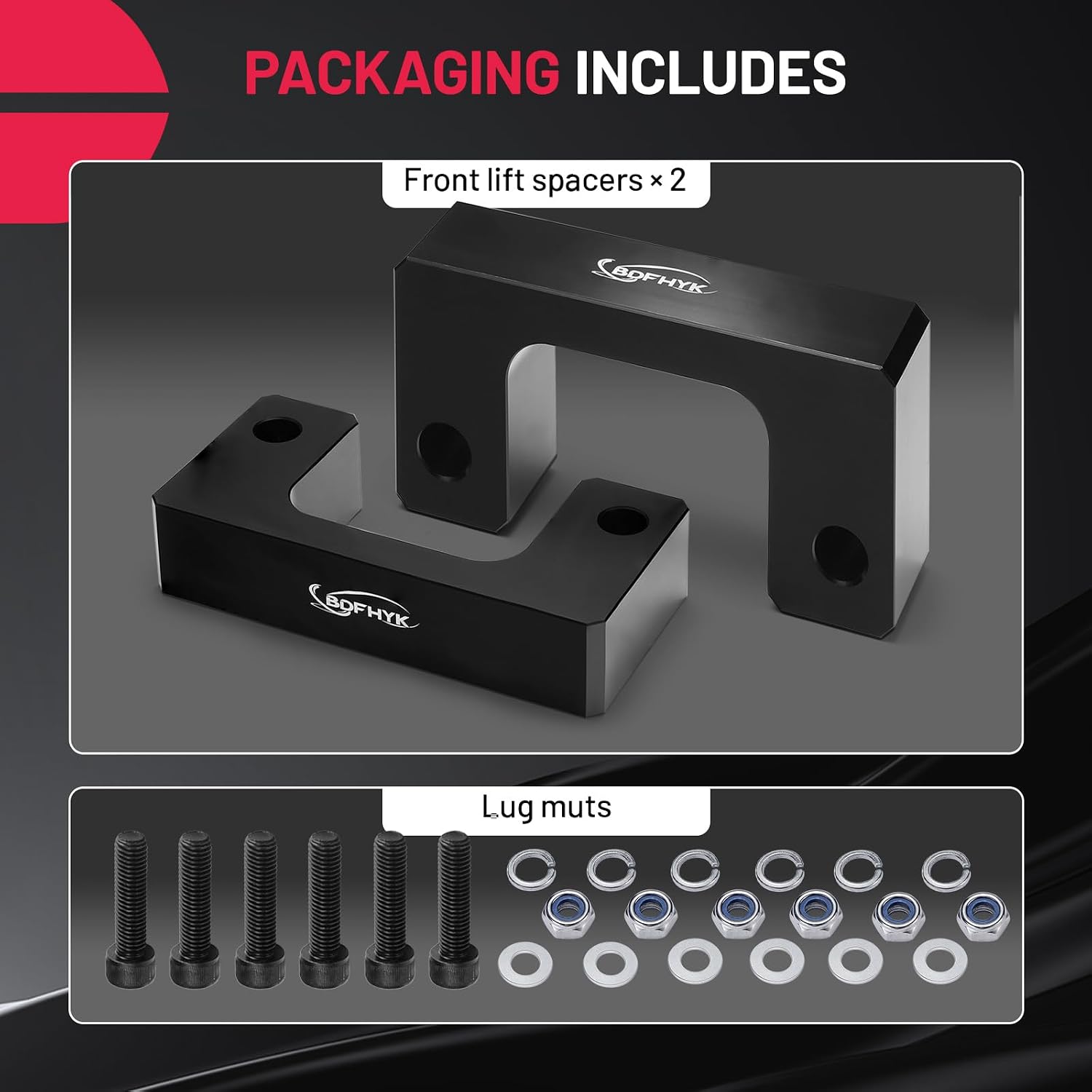 Detalle de BDFHYK Front Leveling Lift Kit 2-inch