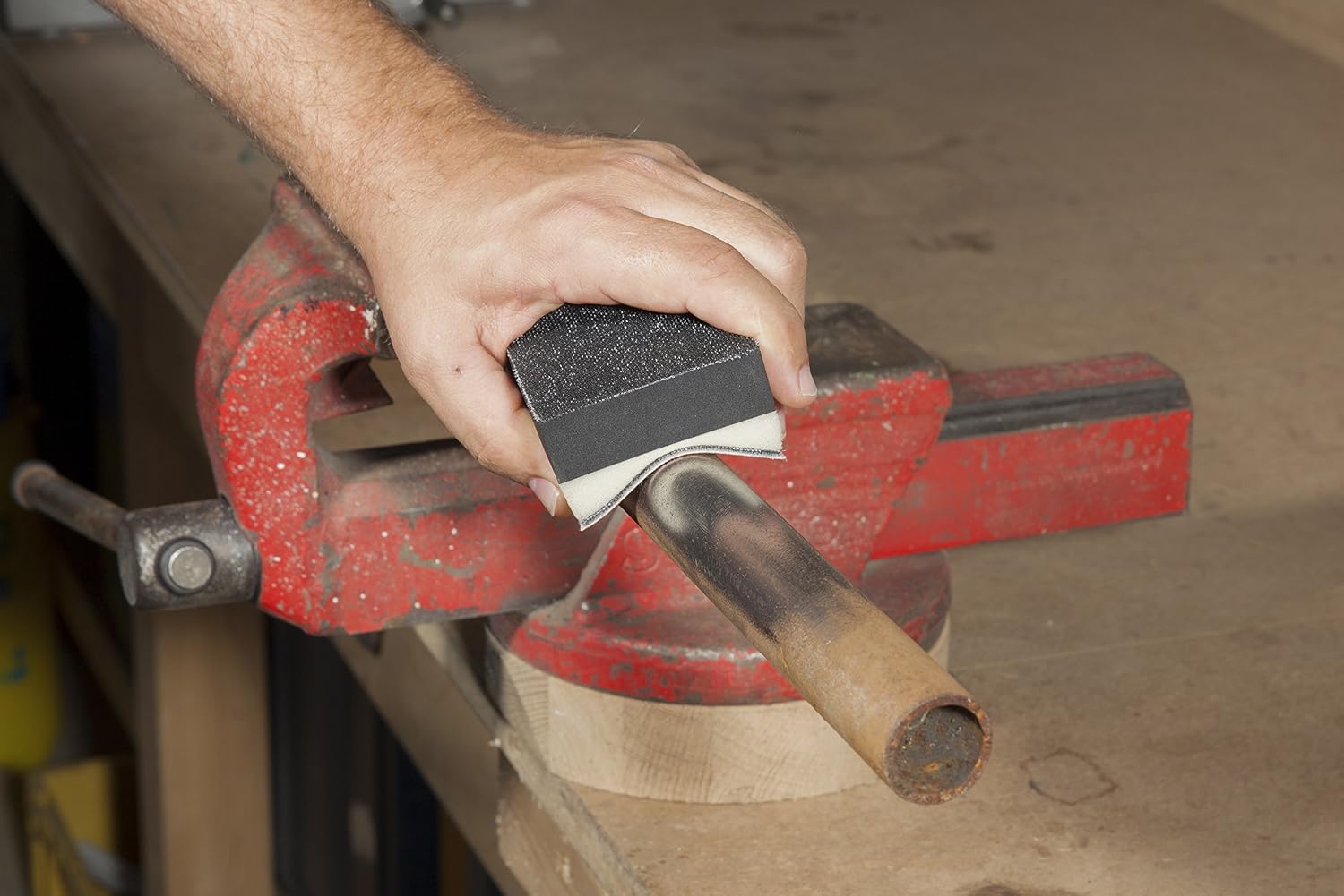 Detalle 2 de wolfcraft 2892000 handschuurset 4-delig met harde en zachte zijde, Easy-Fix