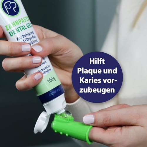 Thumbnail 3 de Canosept Zahnpflege Hund (3-teiliges Set) – Hundezahnbürste, Hundezahnpasta 45 ml und Fingerlinge Zahnpflege