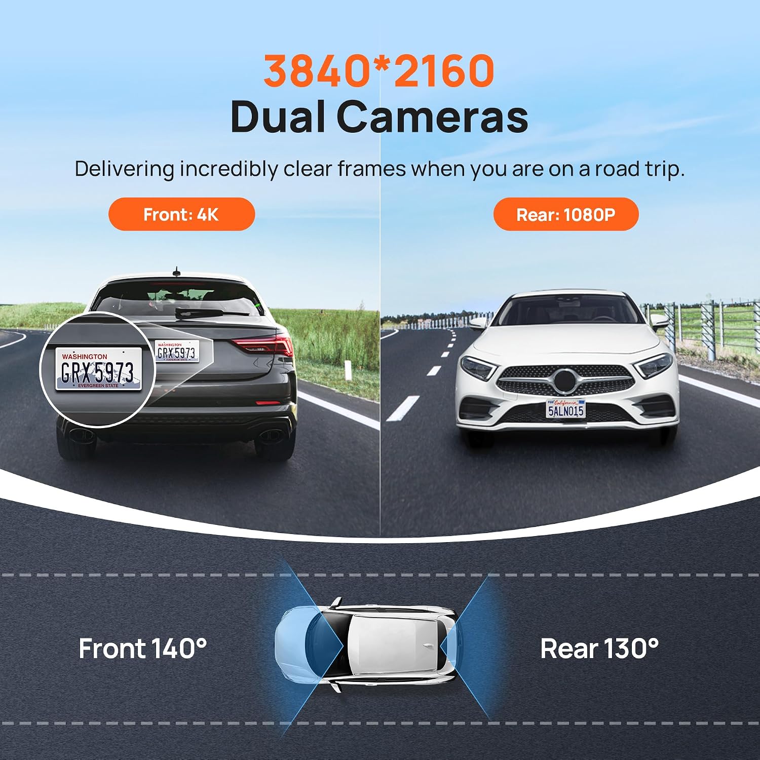 Thumbnail 2 de 70mai A800S-1 4K Front and Rear Dash Cam with GPS and ADAS