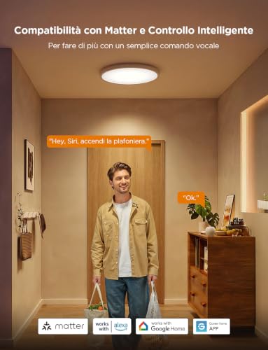 Thumbnail 3 de Govee RGBIC LED Plafoniera a Soffitto 2400 lm – 30 cm, design ronde, controllo vocale e scena RGBIC