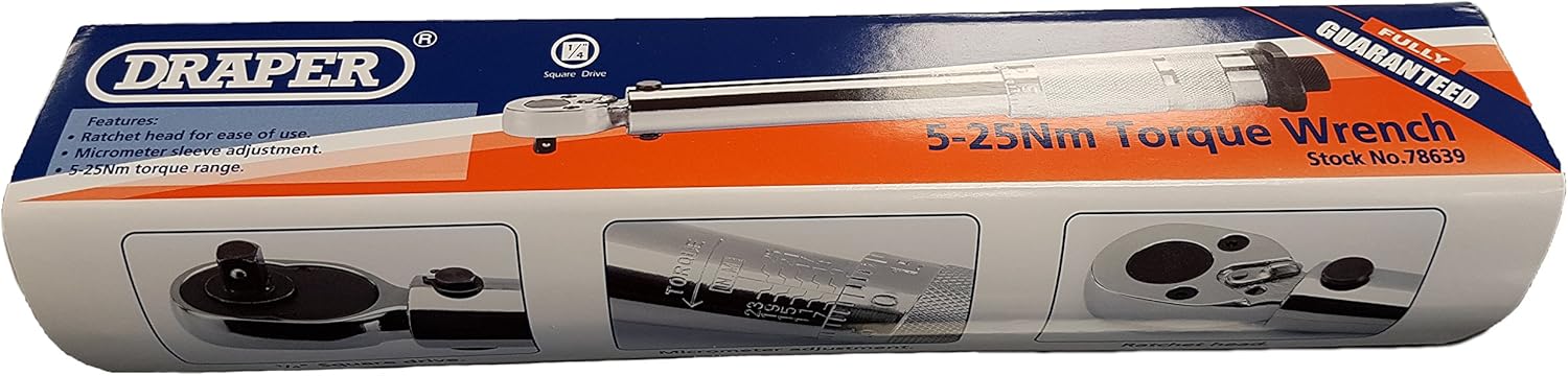 Detalle 2 de Draper BTW 78639 llave dinamométrica 5–25 Nm
