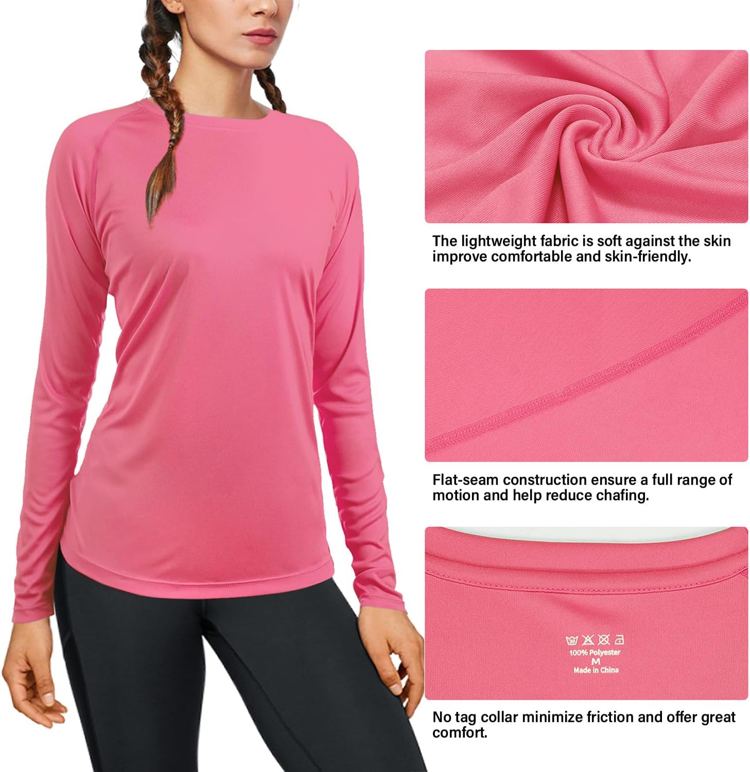 Thumbnail 3 de WISMBOX Women's Long Sleeve Rash Vest with UPF 50+ Sun Protection