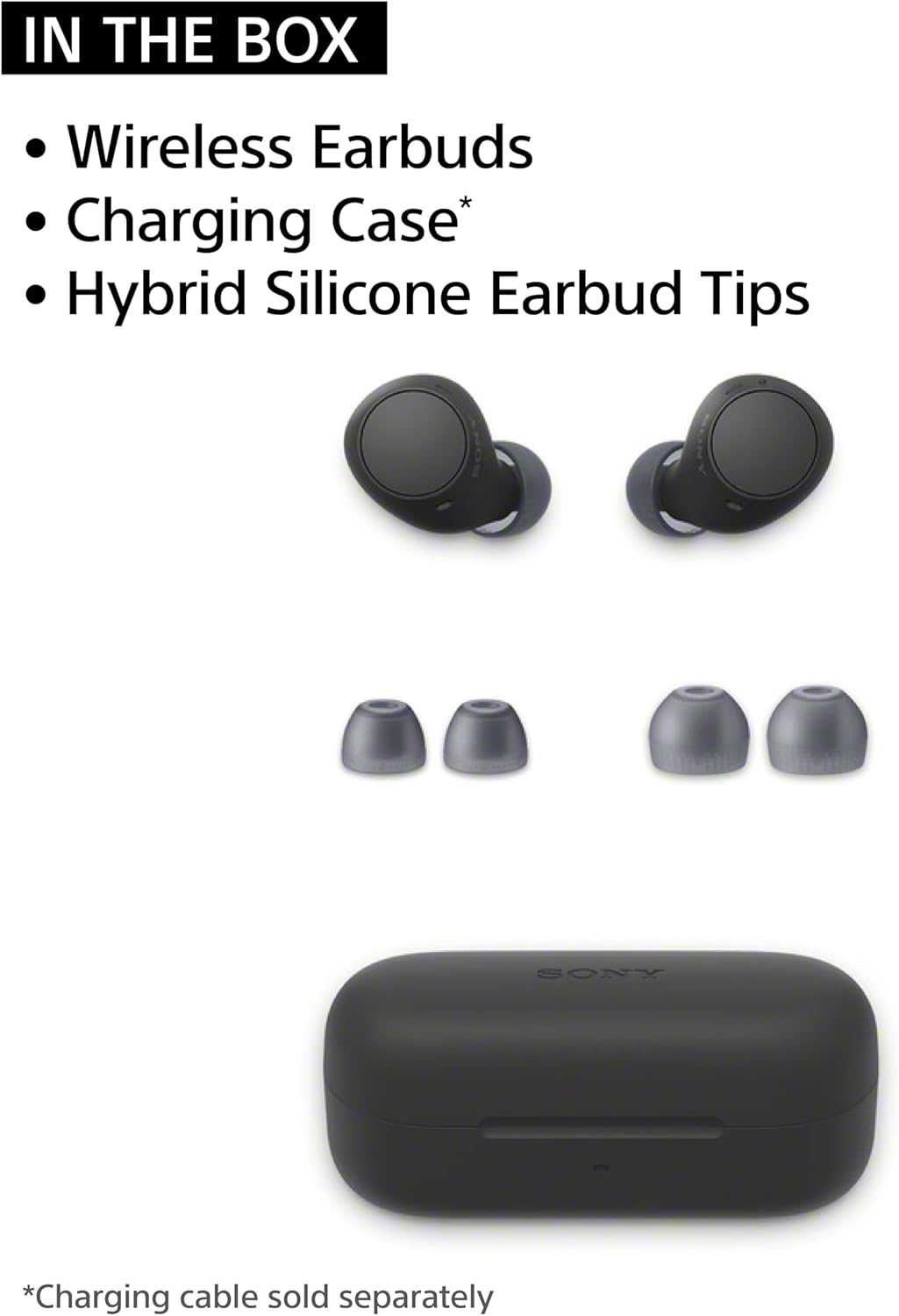 Detalle 1 de Sony wireless earbuds, White