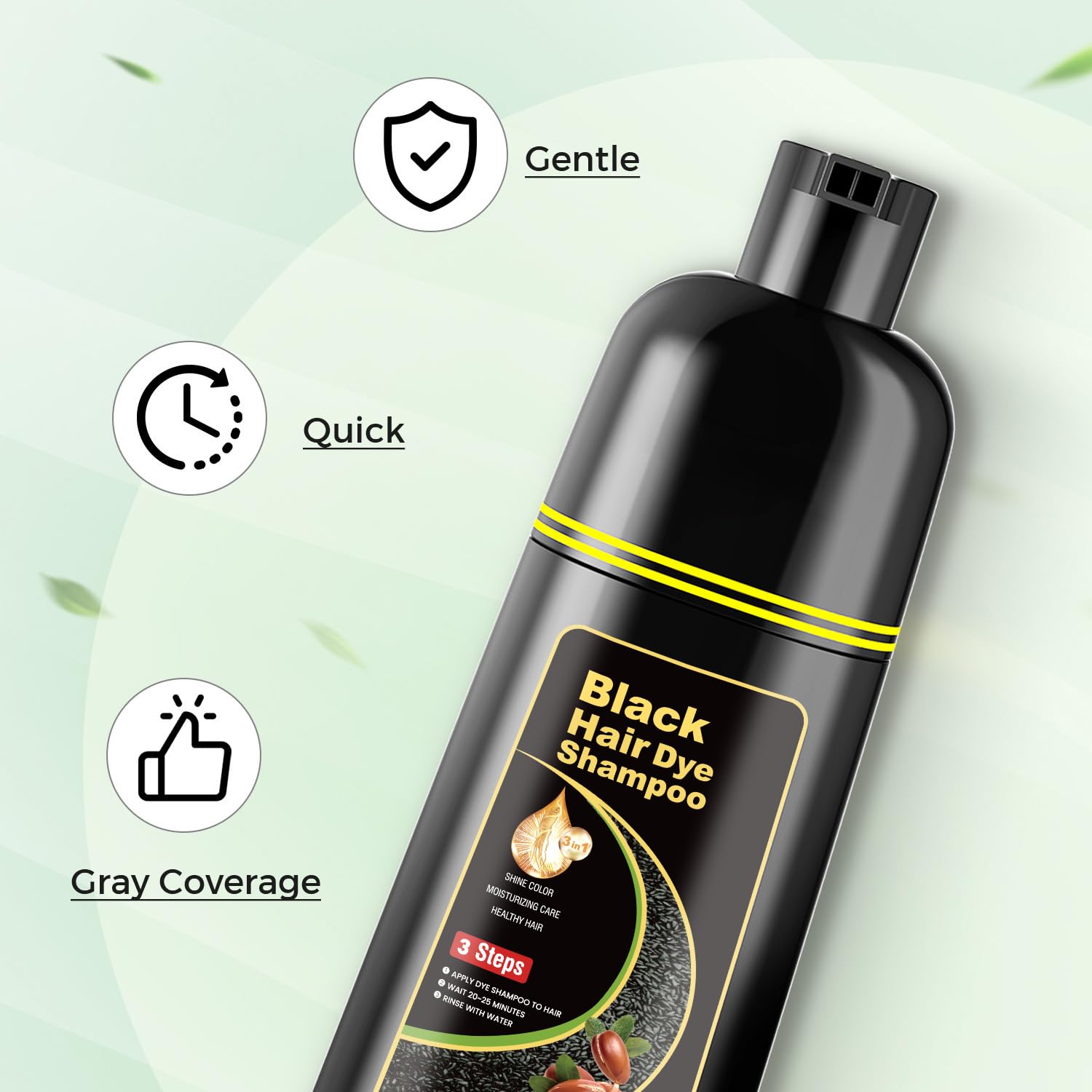 Thumbnail 6 de KAISASA Black Hair Dye Shampoo 16.9 fl.oz