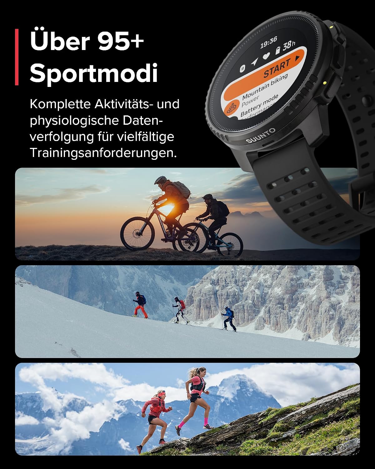 Thumbnail 6 de SUUNTO Vertical Abenteueruhr GPS‑Smartwatch, 65 Tage Akkulaufzeit