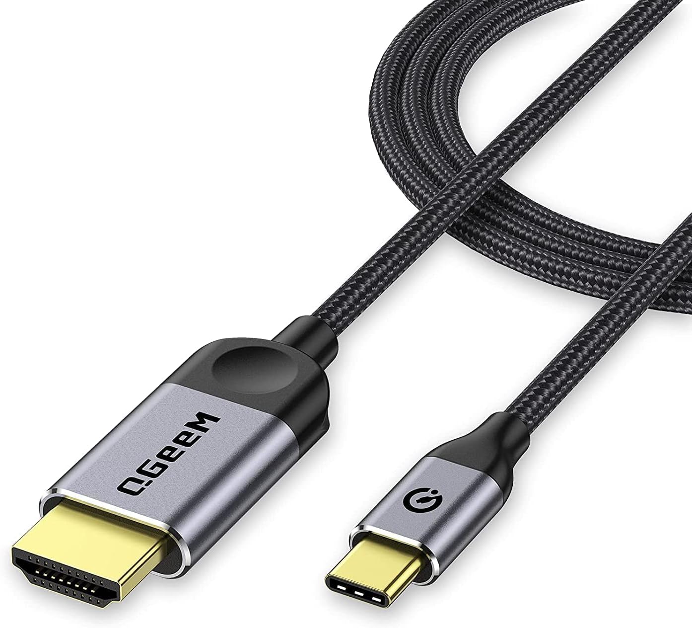 Thumbnail 5 de QGeeM USB-C to HDMI Cable Adapter (6FT) for 4K@30Hz, plug-and-play video/audio to TVs & monitors