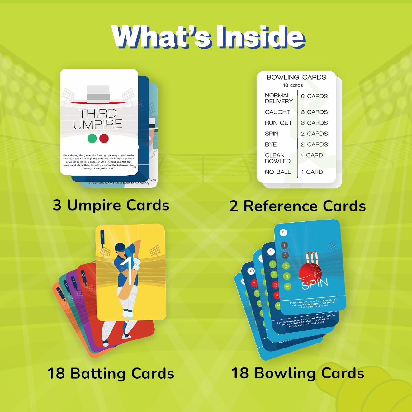 Detalle 2 de Cricket card game 7+ for 2 players
