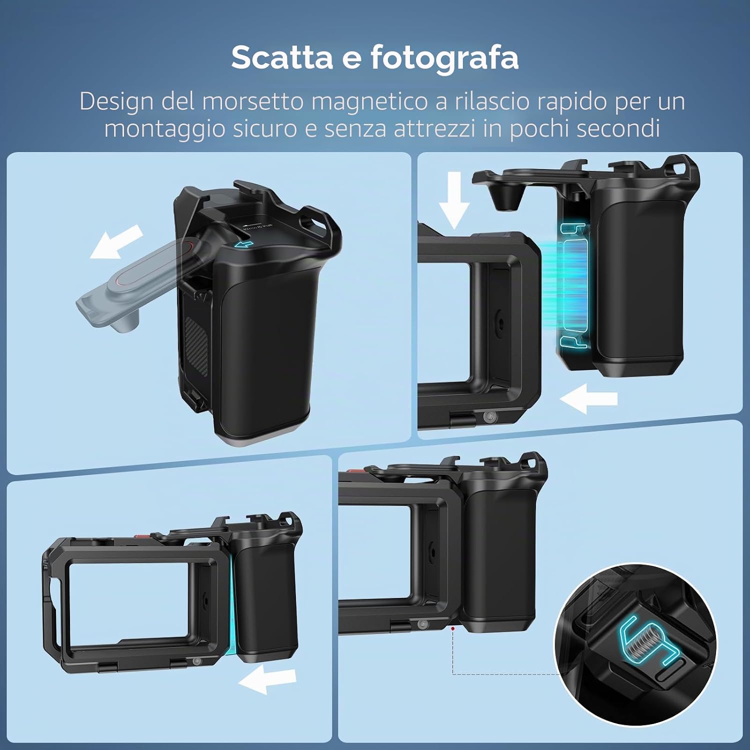 Thumbnail 3 de SmallRig 5826 Impugnatura per DJI Osmo Action 5 Pro